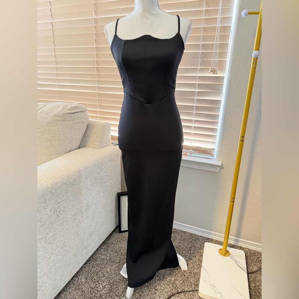 The Perfect little black dress by ASOS Elegant Black Spaghetti Strap dress!